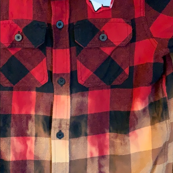 WI badgers bleached flannel - Picture 2 of 3